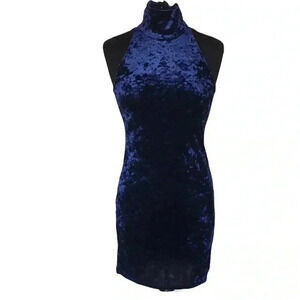 Veronica M. Velvet Halter Dress Size M